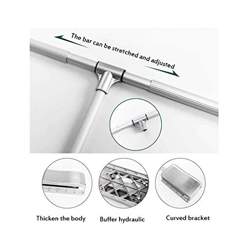 Wardrobe Lifter, Pull-Down Adjustable Width Hanger For Home Closet, Save Space, Light Storage System With Aluminum Pole, Silver, Load 30Kg (Size : 450-600Mm) #TOP4