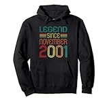 Photo Gallery legend since november 2001 retro 21 years old 21st birthday felpa con cappuccio Photo Gallery legend since november 2001 retro 21 years old 21st birthday felpa con cappuccio
