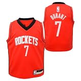 Kevin Durant Houston Rockets NBA Kids 4-7 Red Icon Edition Player Jersey (US, Numeric, 7, Regular, Red)