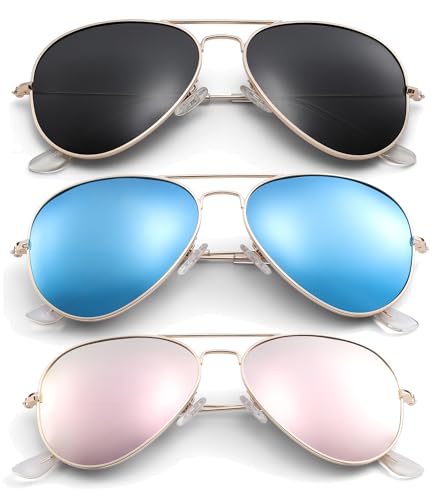 Image of Pro Acme Aviator Sunglasses for Men Women Classic Polarized UV400 Protection