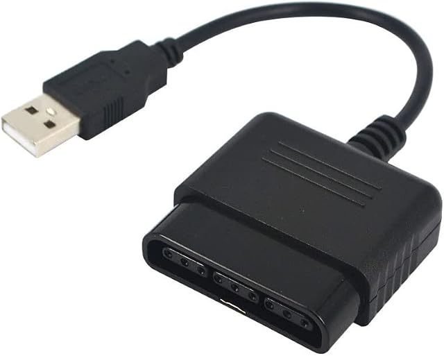 Finera USB 2.0 Games Controller Adapter Converter Cable, Compatible with Sony PS1 PS2 Playstation Dual shock 2 Joypad Gamepad to PS3 PC Game