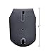 ASR Federal Universal Fit Leather Police Badge Holder with Metal Belt Clip, Black