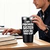 SpenMeta Brother Gifts from Sister - Funny Christmas Birthday Gifts for Brothers Adult - Best Brother Ever Gift - 20oz My Favorite Sister Gave Me This Cup