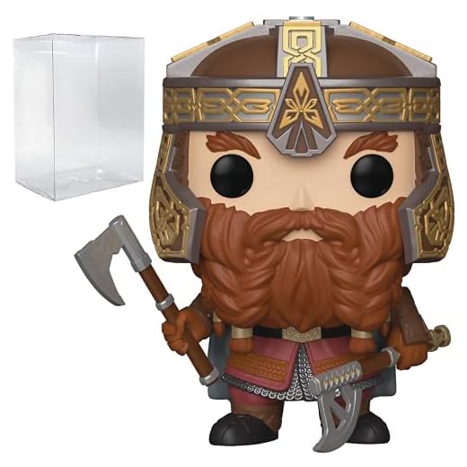 POP Figura de vinilo Gimli Funko, de El Señor de los Anillos (incluye funda protectora de caja POP compatible), multicolor, 3.75 pulgadas