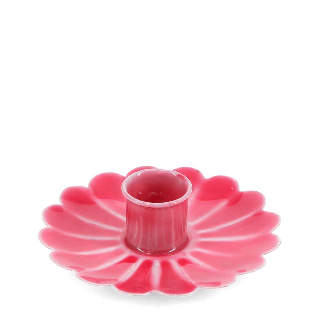 Rex London Rose Enamel Flower Flat Candle Holder