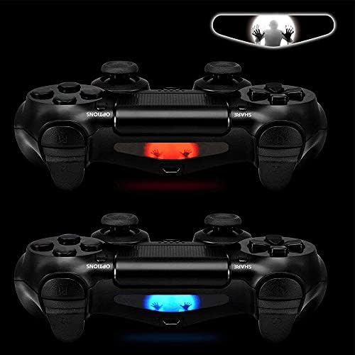 eXtremeRate 30 Pcs/Set Color Artwork Pattern Signs Led Lightbar Cover Light Bar Decals Stickers Flim for ps4 for ps4 Slim for ps4 Pro Controller Skins