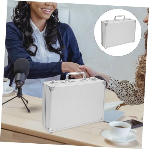 Aluminum Tool Box Small Toolbox for Men Case Organizer Padded Storage Container Aluminum Alloy Hard Case for Instruments4