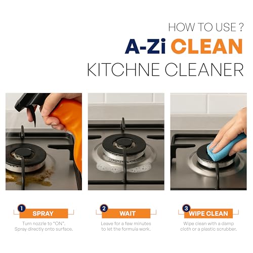 Image of Kitchen & Tap Cleaner Combo - 300ml Each | Powerful Stain & Limescale Remover for Grease, Stoves, Chimneys, Faucets, Showerheads, Sinks, Mirrors & More | Fast-Action, Streak-Free Shine