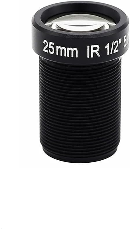 5MP CCTV Lens 25mm M12 Interface 1/2 Inch Long Distance Viewing Angle Suitable for 1080P/4MP/5MP AHD Camera IP Security Camera