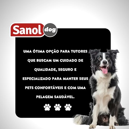 Shampoo Novapiel Sanol Dog , 500 ml, Branco