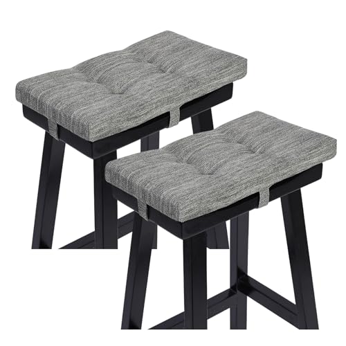 baibu Set of 2 Memory Foam Stool Cushion Rectangular, Dual-Layer