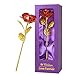 Childom Valentines Day Gifts, Valentines Gifts, Best Love Gift for Girlfriend, Red Rose Flowers Gifts Present 24K Gold Foil with Gift Box, Great Present for Girlfriend, Thanksgiving Day, Birthday