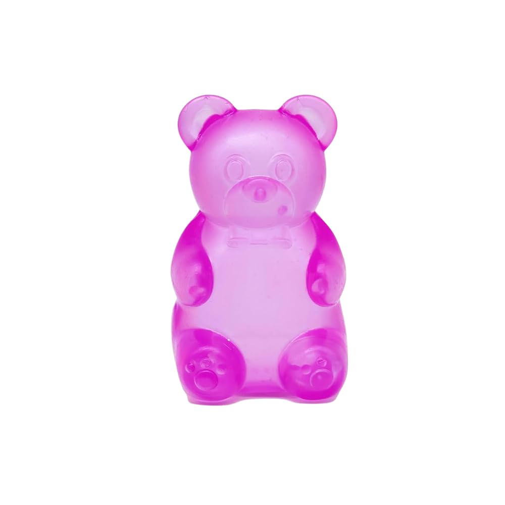 Gummy Bear Toy for 3+ Years Kids, Bear Squeeze Toy, Stress Relief Toy for Children, Finger Exercise Fidget Bear Toy, Haman Fidget Toy Christmas Stocking Filler Birthday, Easter Gifts (Purple)