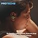 Flents Protechs Foam Ear Plugs, 10 Pair with case Sleeping, Snoring, Loud Noise, Traveling, Concerts, Construction, Studying, Work, Shooting, NRR 33, Noise Cancelling, Green, Made in the USA