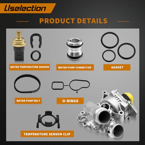 06H121026AB Aluminum Water Pump Kit for Audi and Volkswagen 2.0T TSI - Image 4