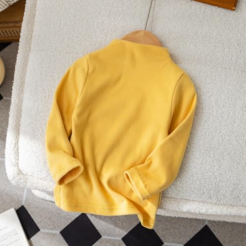 Image of Toddler Thermal Shirt Mock Turtleneck Girls Boys Top Long Sleeve