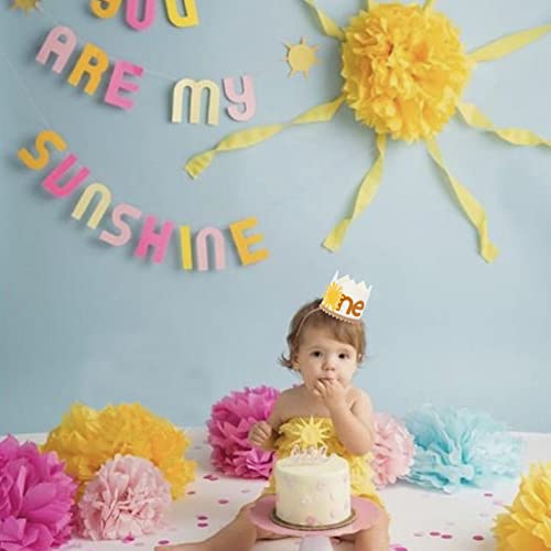Waouh Boho Sunshine Hat For 1St Birthday - First Birthday Party Decor For Baby Show，Baby Hat For Handmade，Birthday Crown Cap For Baby Girls/Boys (Boho Sunshine Hat Brown) #TOP2