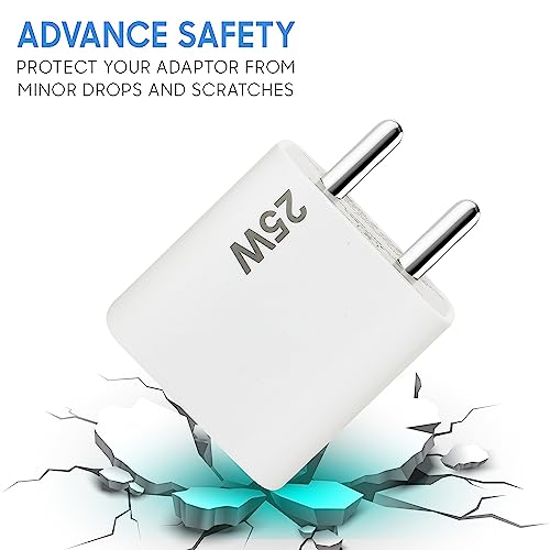 Image of ZYBUX 25W Original Usb-C For Apple Iphone Pd Fast Charger [Bis Certified] Power Adapter Compatible With Iphone 15 /15 Plus,15 Pro /15 Pro Max,Iphone 14 /13 /12 /11 /X Series,Ipad,Airpod 25 Watt,White