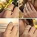 Size 8 Gold Stackable Band Rings for Women, Plain Simple Thin Minimalist 14K Gold Plated Round Rings Set for Stacking, Non Tarnish Engagement Statement Ring Comfort Fit 3Pcs 1mm 3mm 5mm