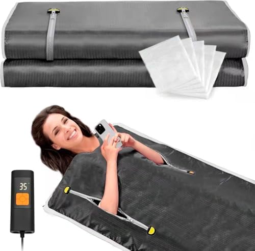 SEIYIJAY Infrared Sauna Blanket, Upgraded Blanket for Detox, Home...