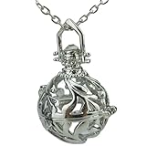 Noctilucence Glow in the Dark Leaf Locket Necklace Ball Essential Oil Aromatherapy Fragrance Diffuser