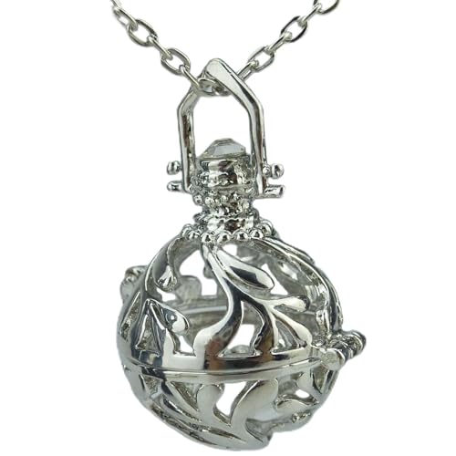 Noctilucence Glow in the Dark Leaf Locket Necklace Ball Essential Oil Aromatherapy Fragrance