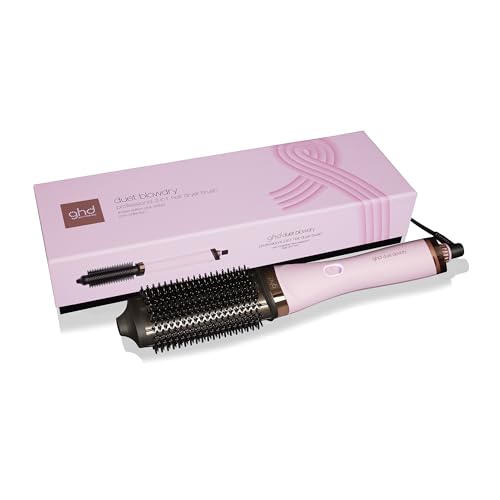 ghd Duet Blowdry Limited Edition Hair Dryer Brush en color rosa sorbete con estuche protector de calor