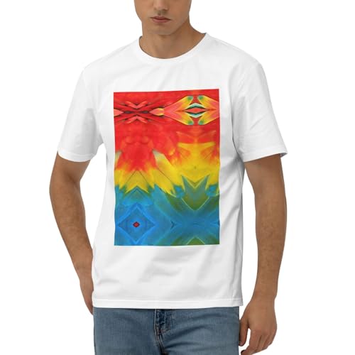 T-shirt homme plumes de perroquet confortable pour éliminer l'inconfort des hauts rigides