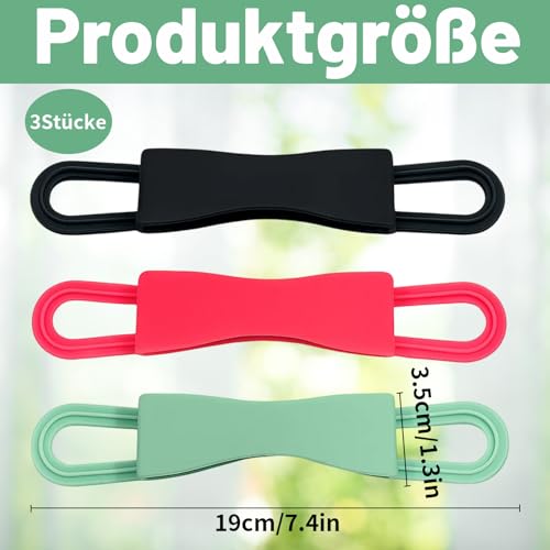 BrKern 3 Stück Universelle Kindle Handschlaufe - Handgriff & Halterung aus Silikon für Kindle Paperwhite, Oasis und Alle Modelle, Hautfreundliches Kindle Zubehör für Ermüdungsfreies Lesen