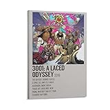 VEERAX 3001 A Laced Odyssey by Flatbush Zombies Canvas Poster Hanging Wall Decoration Print Picture Painting Office Decoration XINGYI- Frame-style 24x36inch(60x90cm)