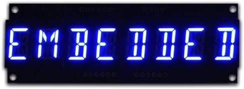 8 digit 14 segment alphanumeric 0.56 inch LED display - Blue