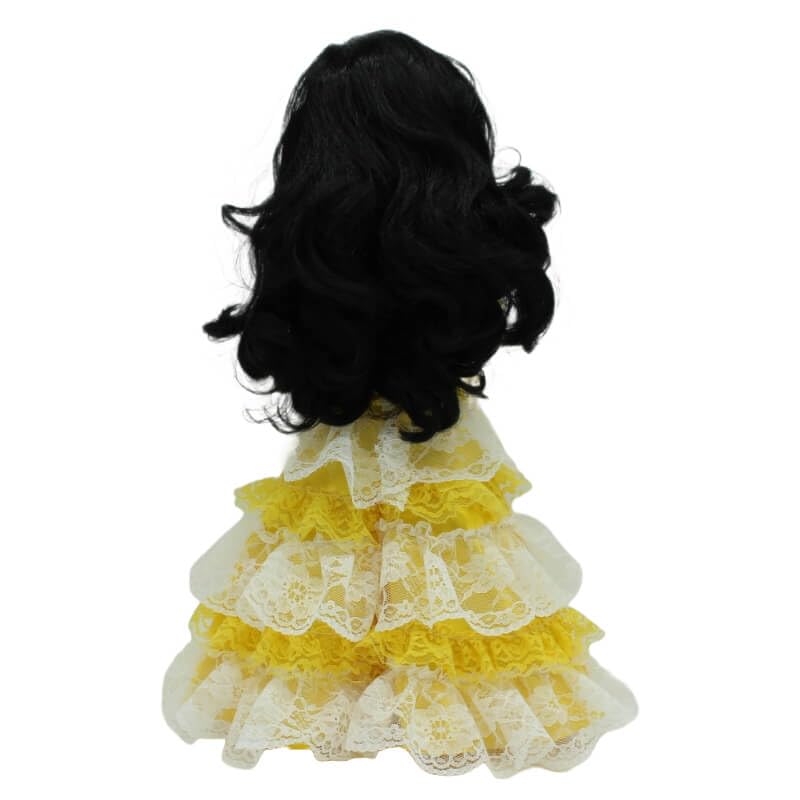 FOLK Muñeca Mari's mulata Oshun Ochun Vidal Rojas Dolls Original 41 cm. colección Vestido religioso santera. Fabricada en España Artesanía