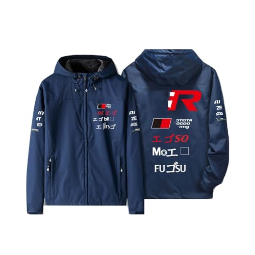 [DKLIMA] Wp WPbg R[g ˌ  racing MOTO `[ CfBOWPbg h AEghA gNX W[W[ H~ gx Xm[{[h EFA lbNs[ N (B,3XL) [sAi]