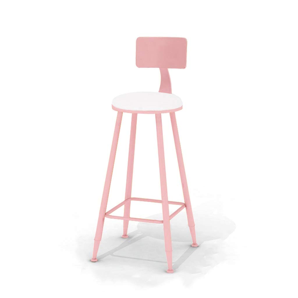Tabouret de bar rond en métal avec trois hauteurs d'assise au choix