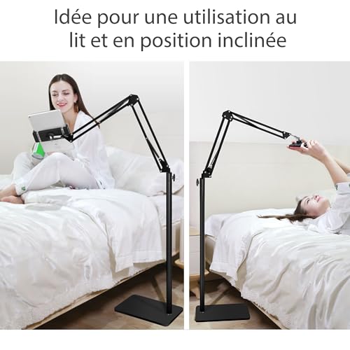 Support tablette flexible réglable iPad Pro Air iPhone Galaxy maison - 2