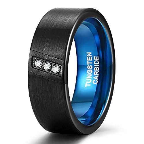 Bague en tungstène TRUMIUM anti rayures alliance femme et homme
