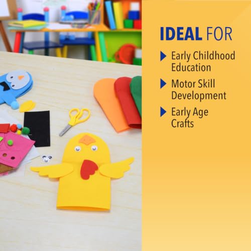 Westcott Kids Puppet Making Kit with 6 Projects - Back to School Learning Crafts for Preschool and Kindergarten - Arts & Crafts Activity, Art Supplies, DIY, Gift, Travel, Toy, Ages 4+ - Image 4