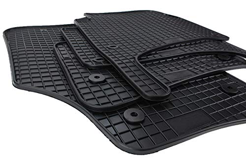 Kfzpremiumteile24 Gummimatten Kompatibel mit Touareg 7L Baujahr 11/2002-03/2010 Premium Fußmatten...