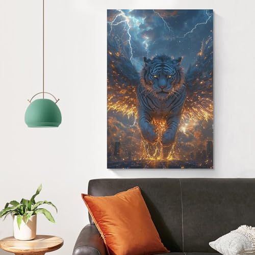 Impresiones lienzo de tigre 20x30inch para decorar paredes del comedor 4