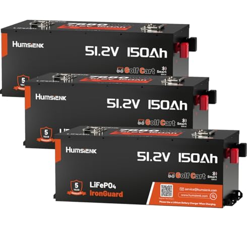 HumsiENK 48V150AH 3Pack Automotive Replacement Battery