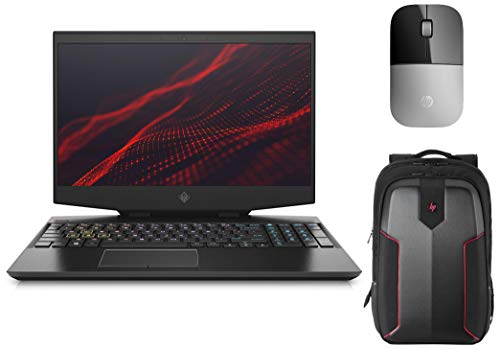 Image of HP Omen 15-dh0139TX Gaming Laptop (9th Gen i9-9880H /16GB /1TB HDD + 512GB SSD /Win 10 /8GB NVIDIA RTX 2080 Graphics) & Z3700 Wireless Mouse & Omen Gaming Backpack
