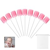 GAOHAN 50 Pcs Mouth Swabs, Oral Care Sponge Swab Disposable Mouth Swab Tooth Cleaning Tool Dental Care Kit, Mouth Sponges for Kit Foam Swab Sticks for Oral Care...