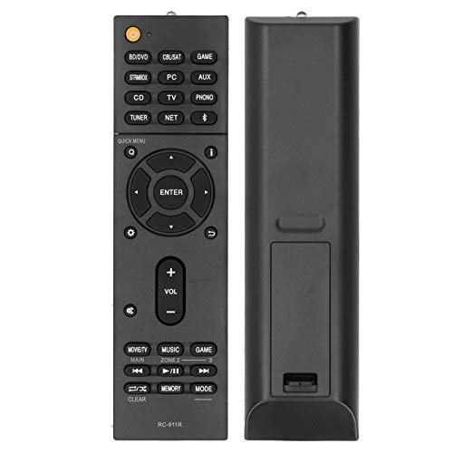 Lazmin112 Télécommande pour récepteur Audio Vedio, Remplacement de la télécommande RC-911R pour récepteur Audio-vidéo Onkyo TX-RZ810 TX-NR575E