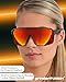 grinderPUNCH Polarized Sports Sunglasses for Men Women UV Protection Shades for Baseball Running Cycling Skiing & Pickleball (Red)
