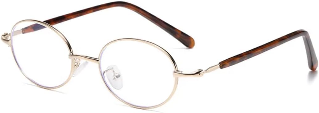 Fashion Small Metal Oval Sunglasses Women Retro Punk Men Trending Clear Lens Frame Shades Uv400