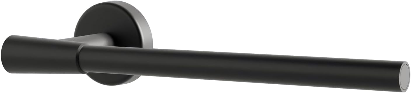 HELVEX Deco Collection Small Towel Bar Bathroom Accessory, Bathroom Towel Holder Bathroom Hardware, Matte Black Finish UDC-09-MB