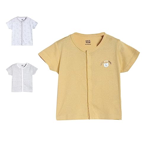 Image of miniklub Boys Pack of 3 Multicolour Pure Cotton Innerwear Vests