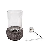 glasfeuer bioethanol kamin tischfeuer Durchmesser vom Glas ca. 14,5 cm