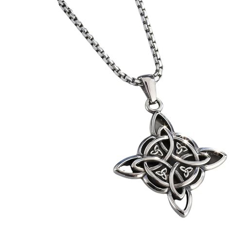 Collier pendentif crucifix rétro nœud chinois homme anniversaire bijoux or argent