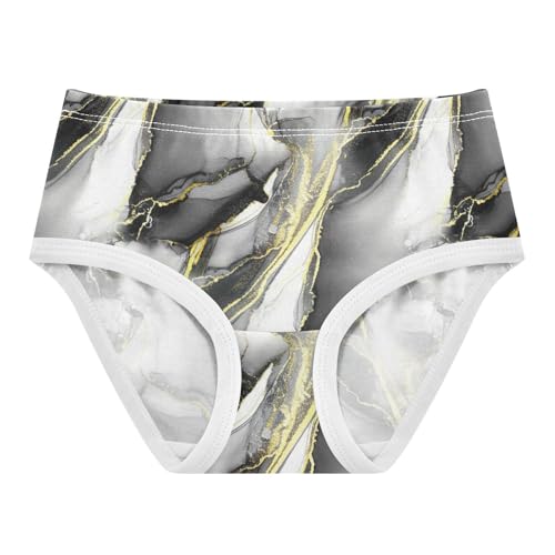 Joisal Aesthetic Swirling Black Golden Toddlers Underwear Floral 2t Cotton Cute Panties Girl Fun Undies Kids Briefs
